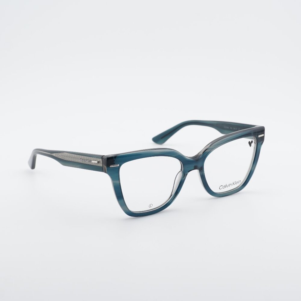 Calvin Klein CK23543 416 Eyeglasses Striped Blue 54mm Cat Eye Frame